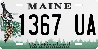 ME license plate 1367UA