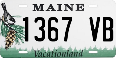 ME license plate 1367VB