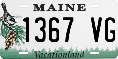 ME license plate 1367VG