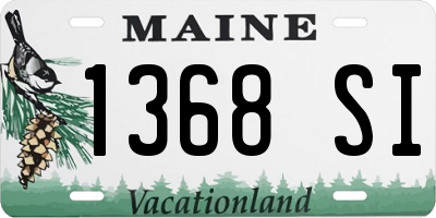 ME license plate 1368SI