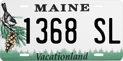 ME license plate 1368SL