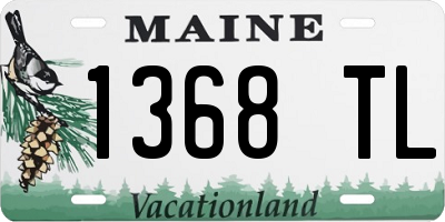 ME license plate 1368TL