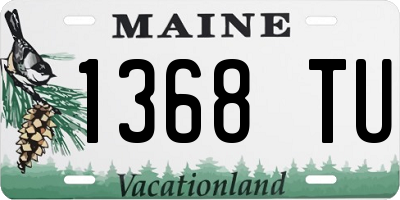ME license plate 1368TU