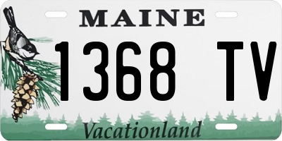 ME license plate 1368TV