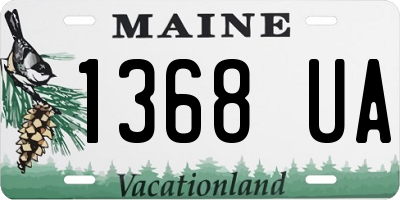 ME license plate 1368UA