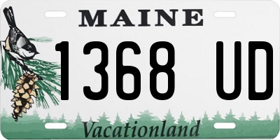 ME license plate 1368UD