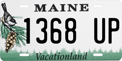 ME license plate 1368UP