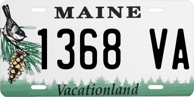 ME license plate 1368VA