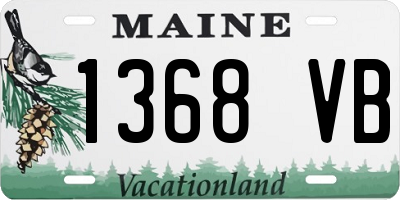 ME license plate 1368VB