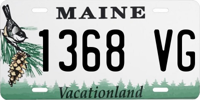 ME license plate 1368VG