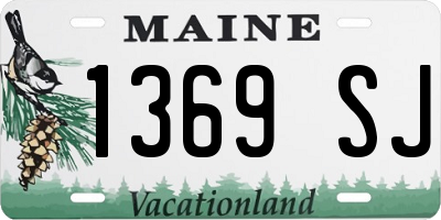 ME license plate 1369SJ