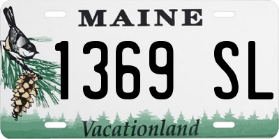 ME license plate 1369SL