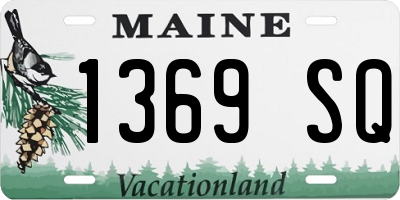 ME license plate 1369SQ