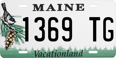 ME license plate 1369TG