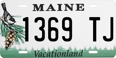 ME license plate 1369TJ