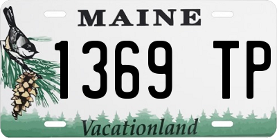ME license plate 1369TP
