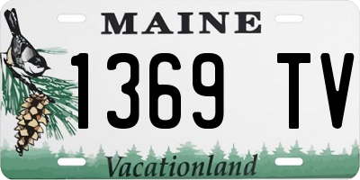 ME license plate 1369TV