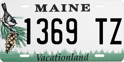ME license plate 1369TZ