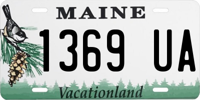 ME license plate 1369UA