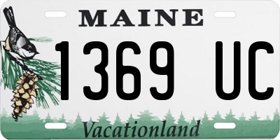 ME license plate 1369UC