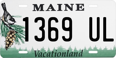ME license plate 1369UL