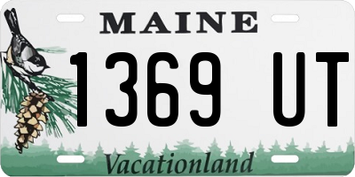 ME license plate 1369UT