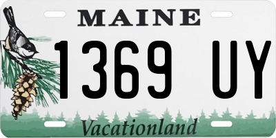 ME license plate 1369UY