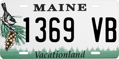 ME license plate 1369VB