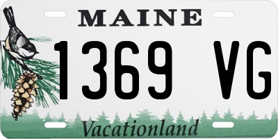 ME license plate 1369VG