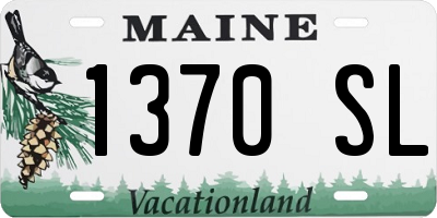 ME license plate 1370SL