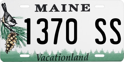 ME license plate 1370SS