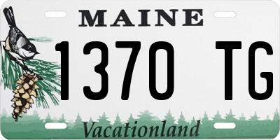 ME license plate 1370TG