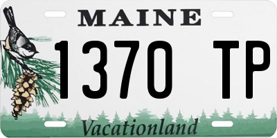 ME license plate 1370TP