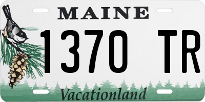 ME license plate 1370TR