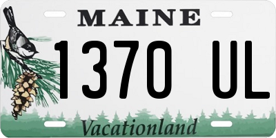 ME license plate 1370UL