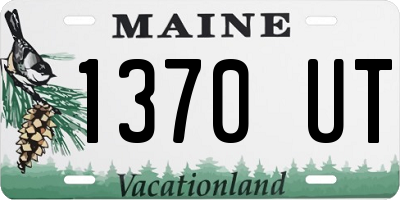 ME license plate 1370UT