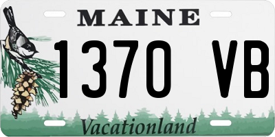 ME license plate 1370VB