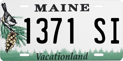ME license plate 1371SI