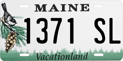 ME license plate 1371SL