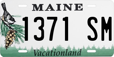 ME license plate 1371SM