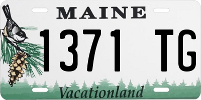 ME license plate 1371TG