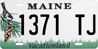 ME license plate 1371TJ