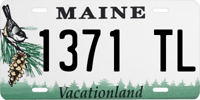 ME license plate 1371TL