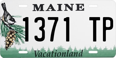 ME license plate 1371TP