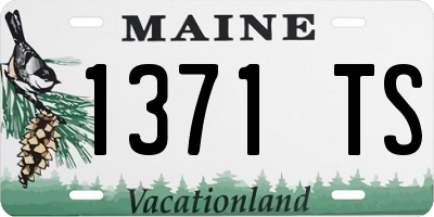 ME license plate 1371TS