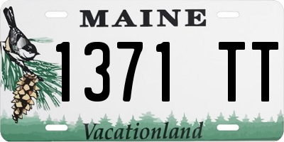 ME license plate 1371TT