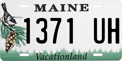 ME license plate 1371UH
