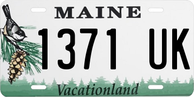 ME license plate 1371UK