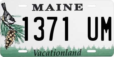 ME license plate 1371UM