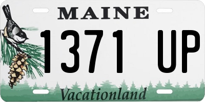 ME license plate 1371UP